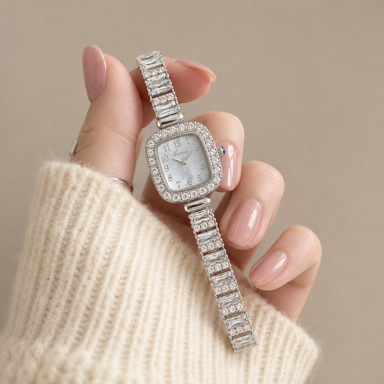The Éclat Watch – Silver Crystal