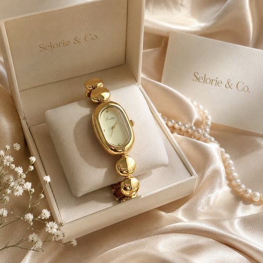 The Selorie Signature Watch – Polished Gold