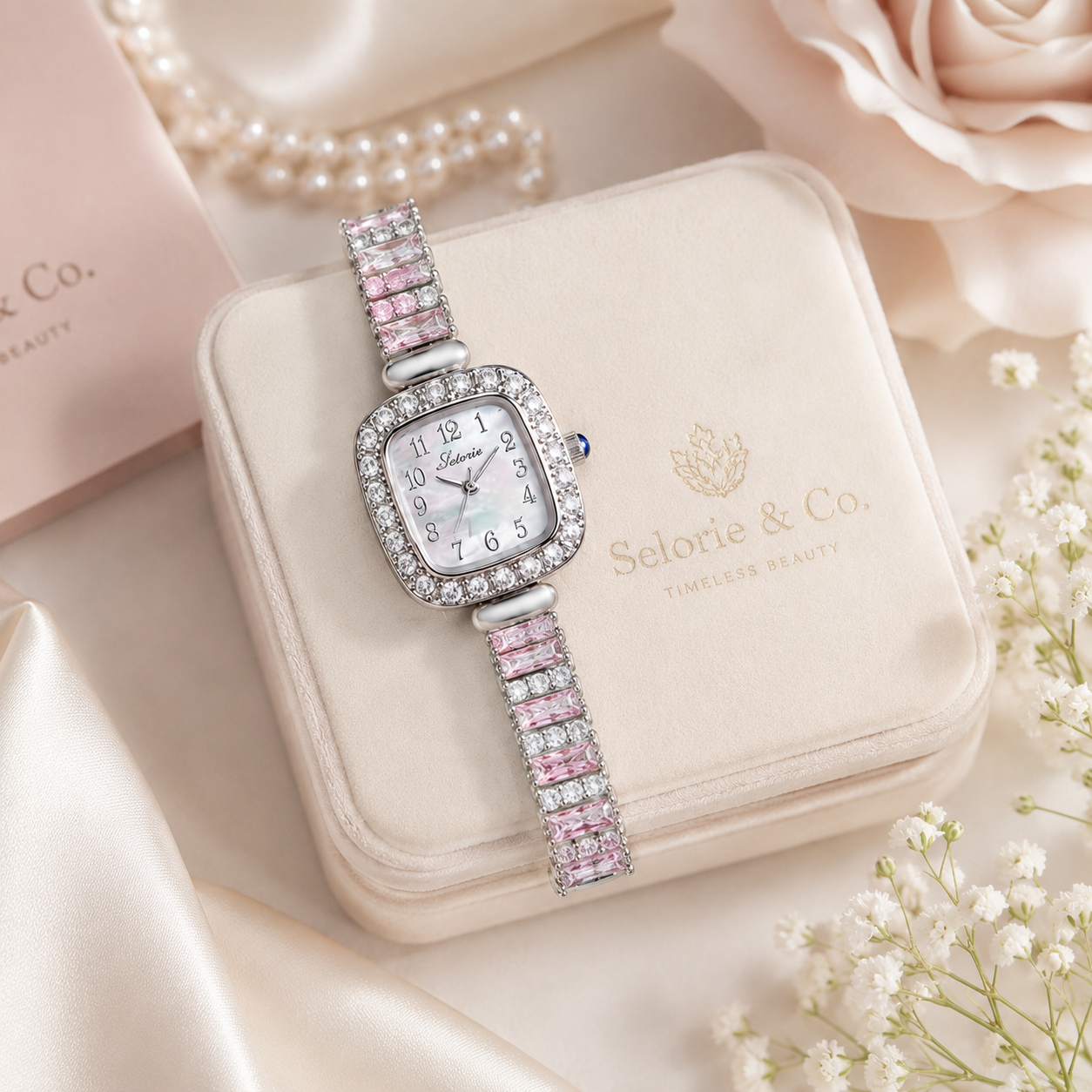 The Éclat Watch – Blush Crystal